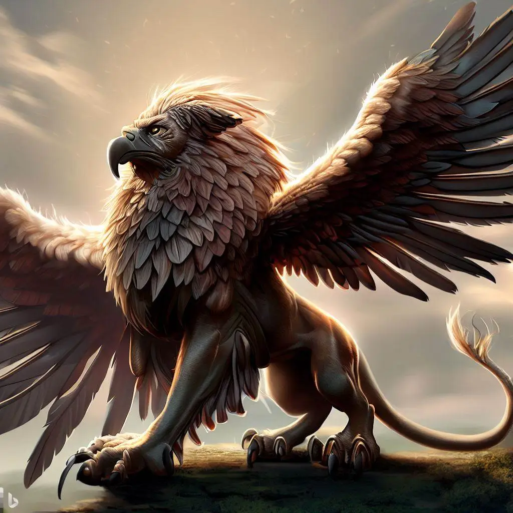 winged mythical creatures of Greek Mythology the Griffin