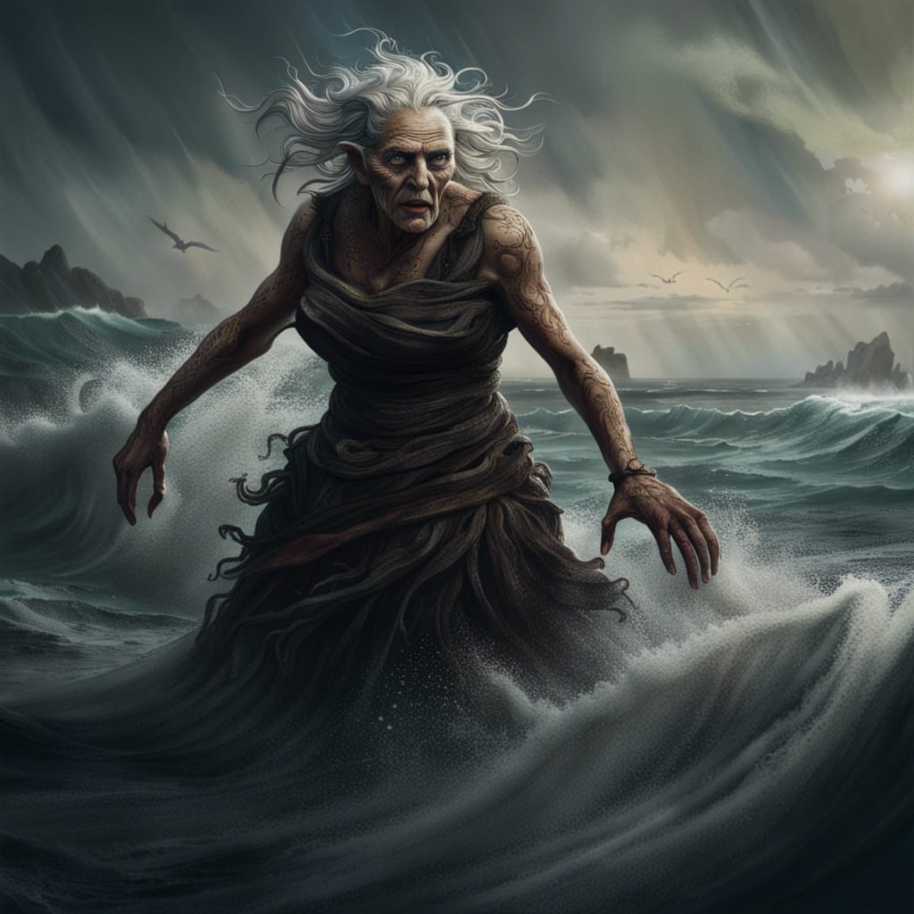 Ran Norse mythology artwork Goddess of the sea