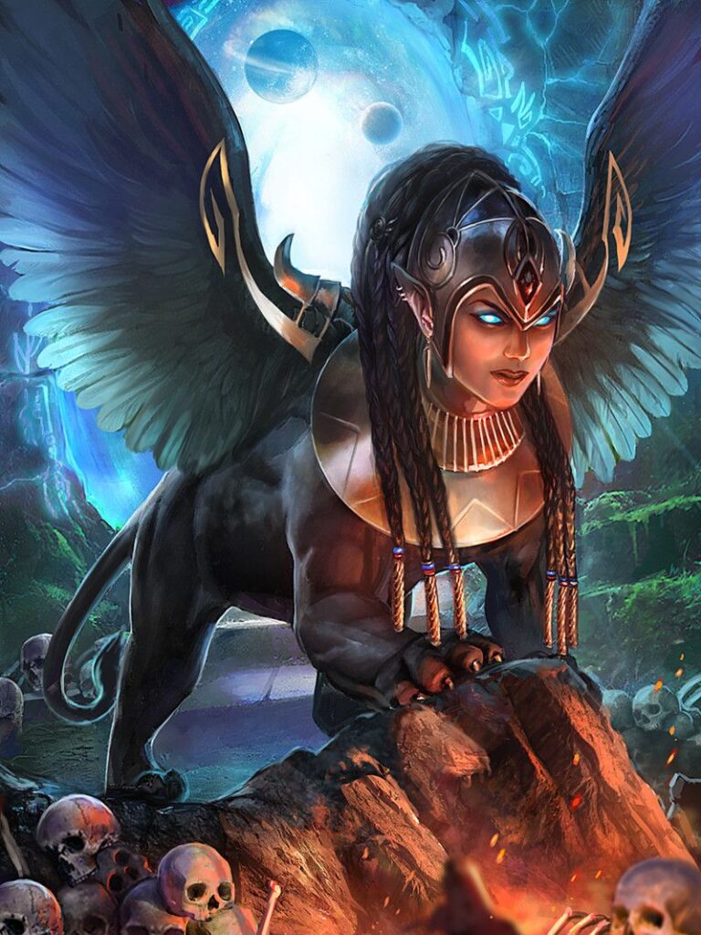 female Sphinx Egyptian mythical creature