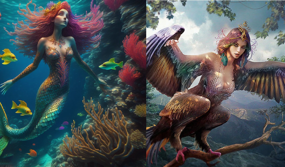 Mermaids and sirens difference