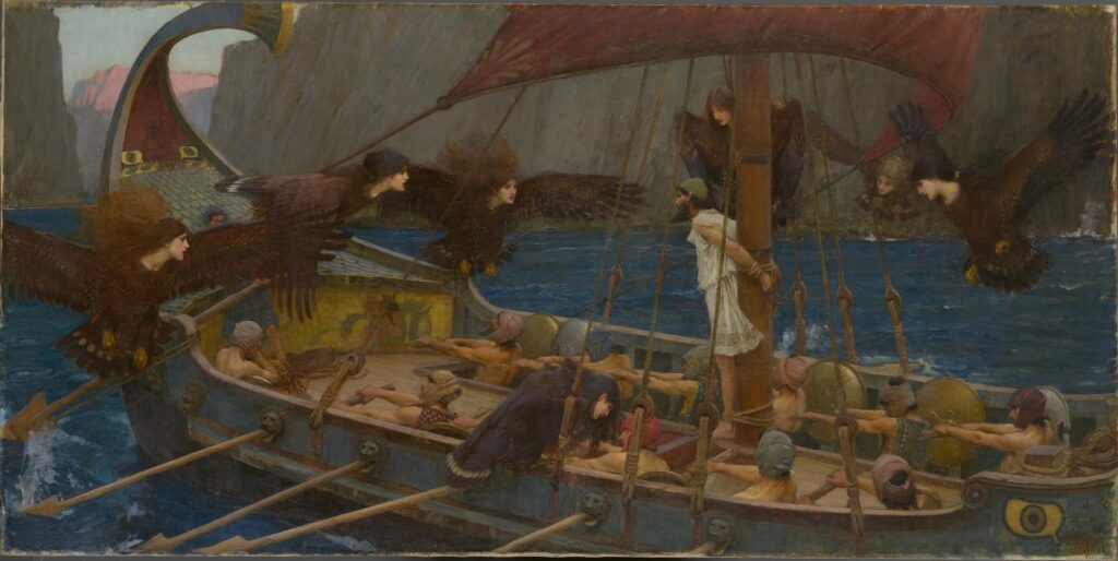 Sirens in Greek mythology in the Odyssey