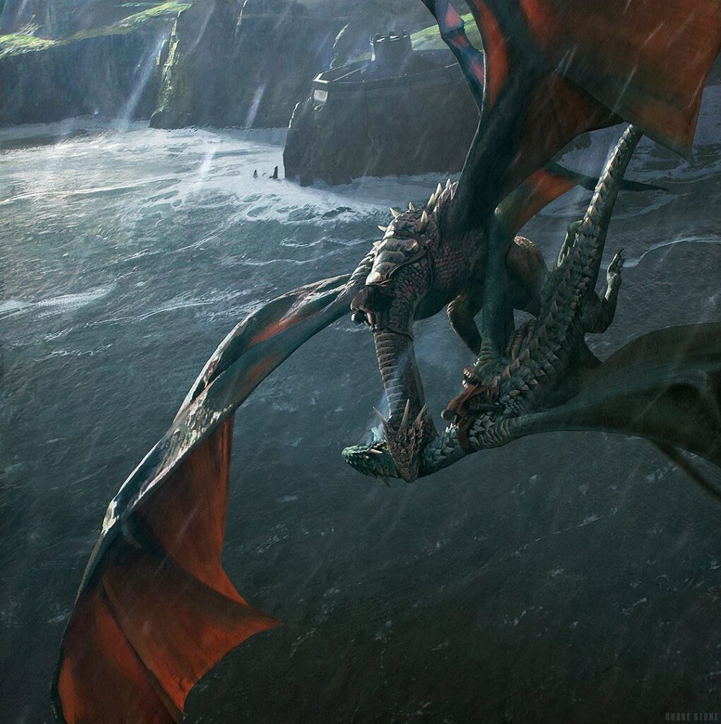 Vhagar Battle dragons fight in game of thrones