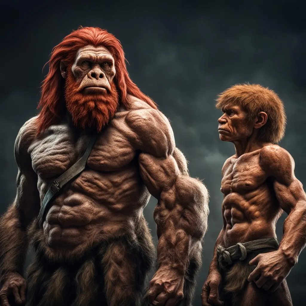 Neanderthals  red hair compared to homo Sapiens