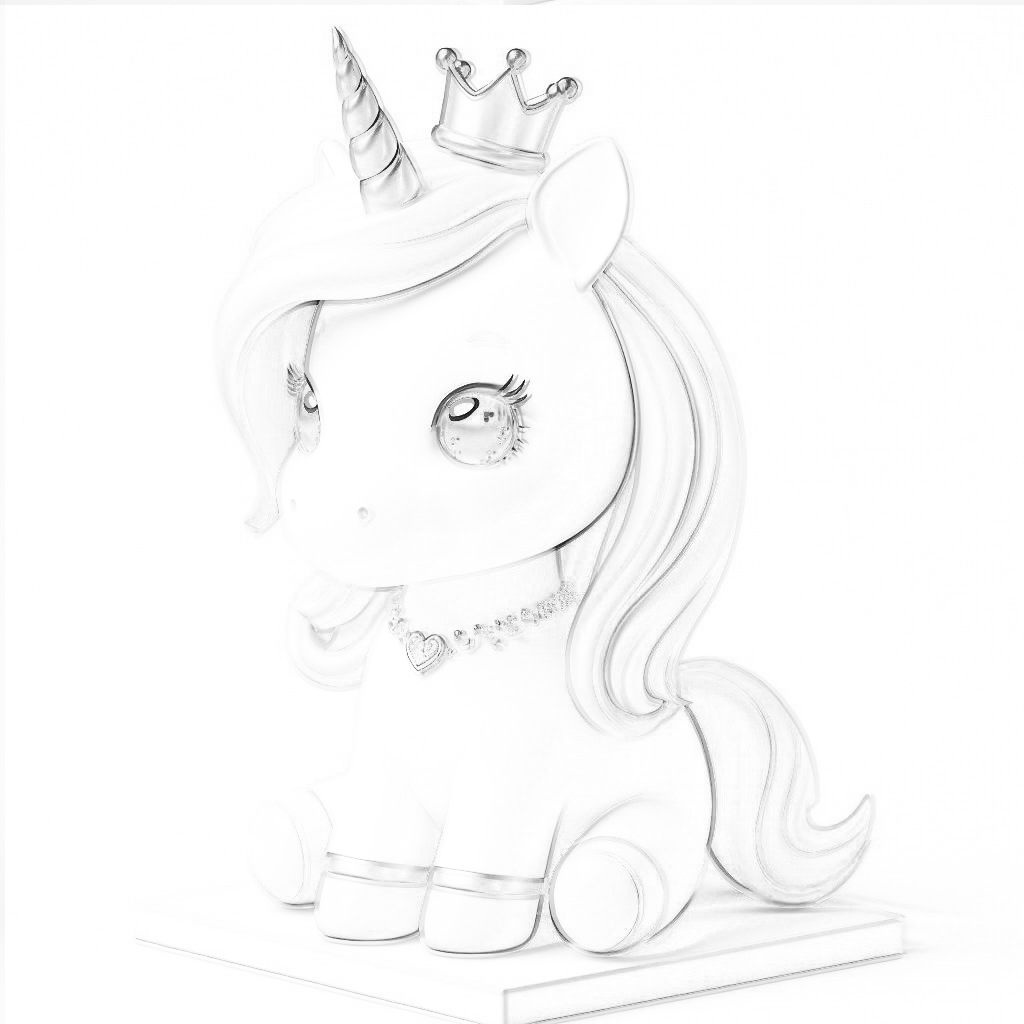 unicorn coloring book for kids and adultds mythical creatures art