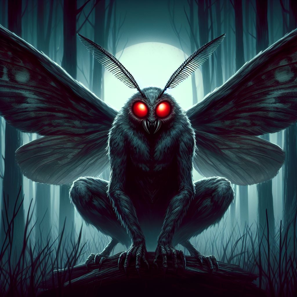Mothman from Fallout game in West Virginia