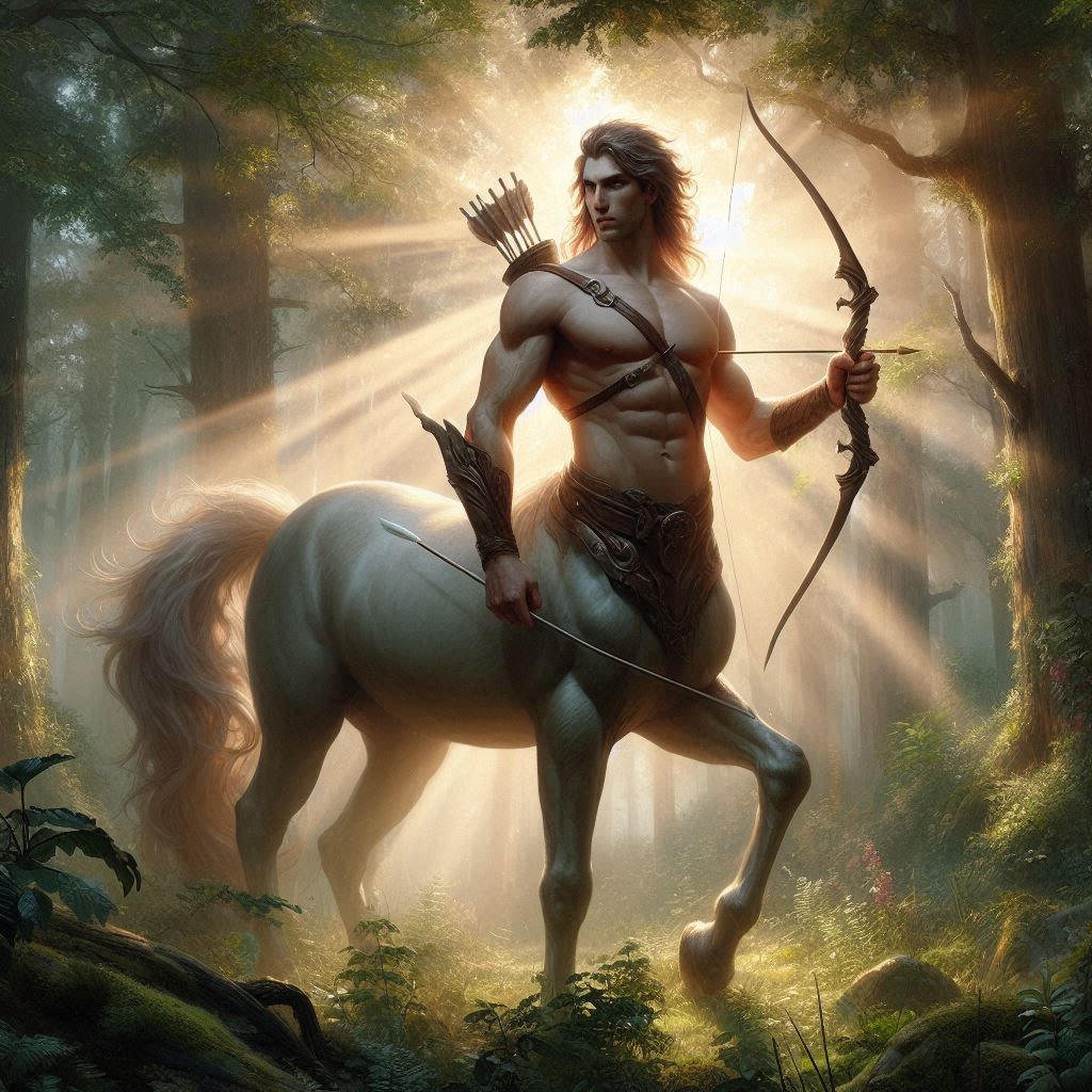 a half-man half-horse Greek mythology creature login hair
